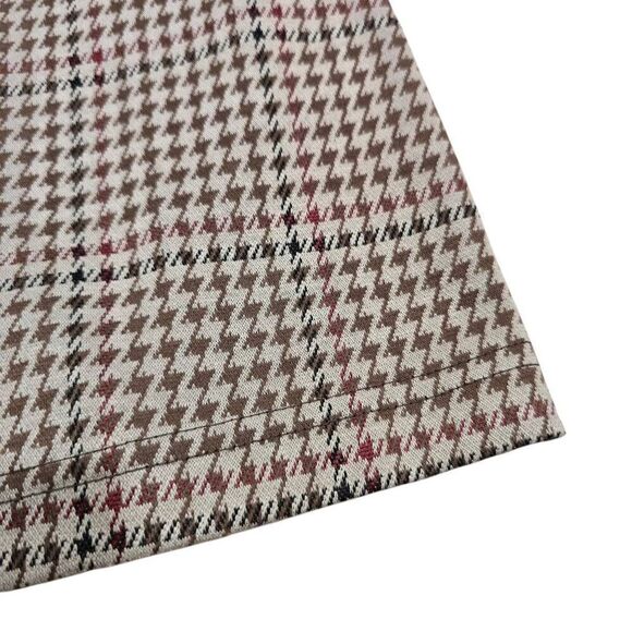 Abercrombie Kids Tank Dress Girls 9/10 Beige Houndstooth Square Neck Sleeveless - Picture 2 of 6